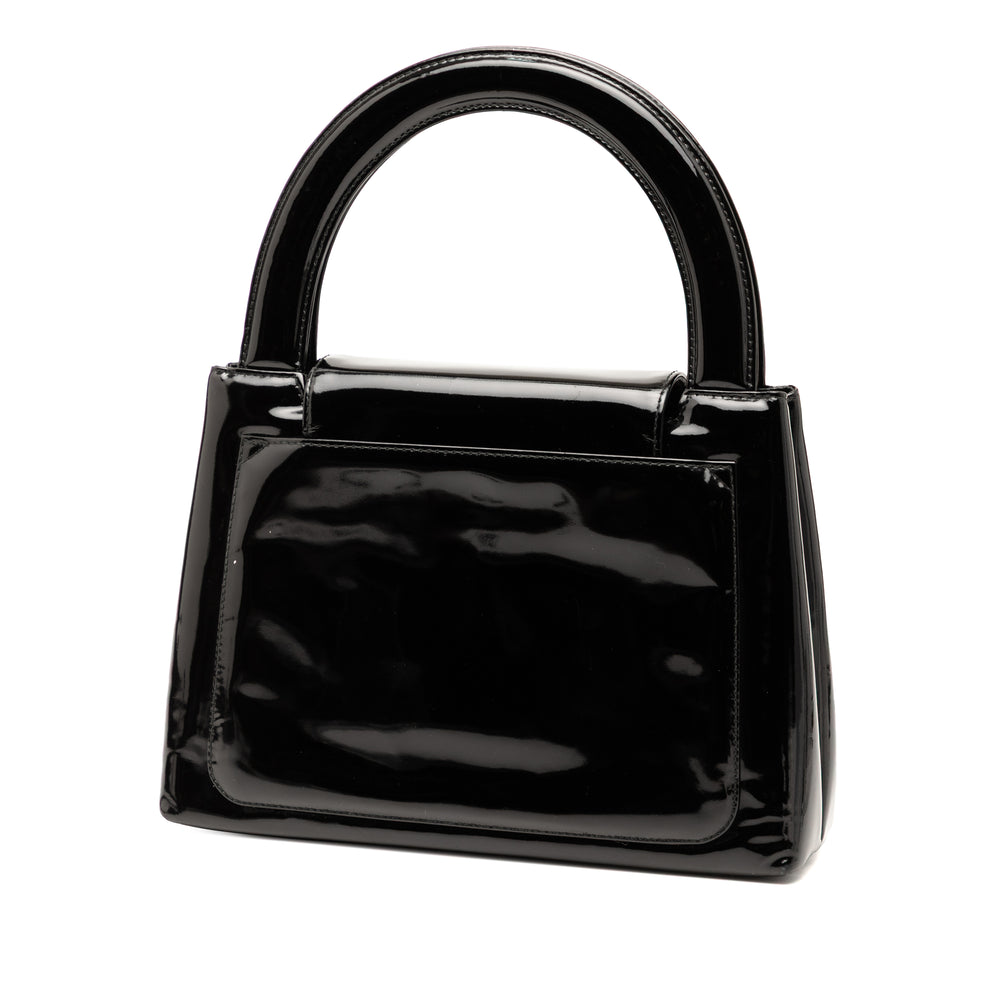 Chanel Kelly à rabat Noir – vue 2 – GABY PARIS