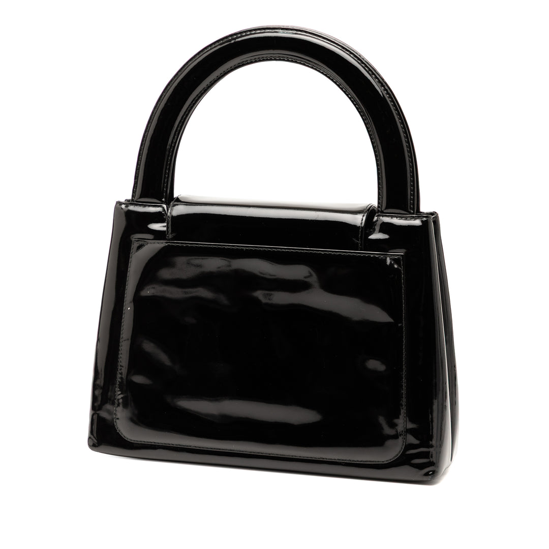 Chanel Kelly à rabat Noir – vue 2 – GABY PARIS