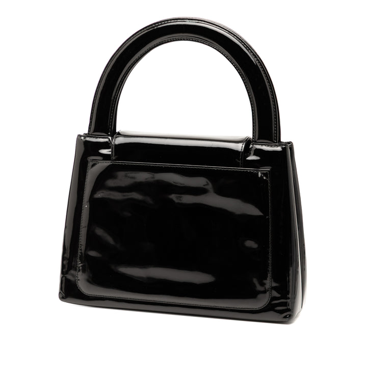 Chanel Kelly à rabat Noir – vue 2 – GABY PARIS