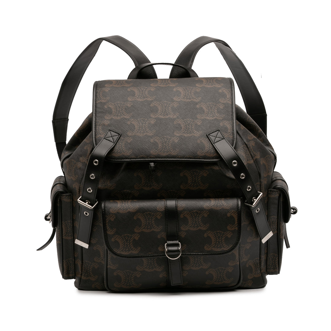 Celine Medium Triomphe Coated Toile Sac à dos