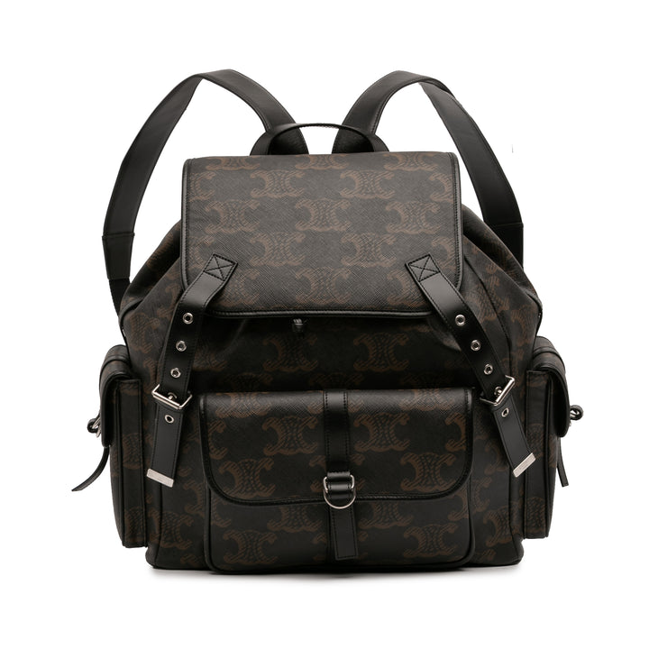 Celine Medium Triomphe Coated Toile Sac à dos