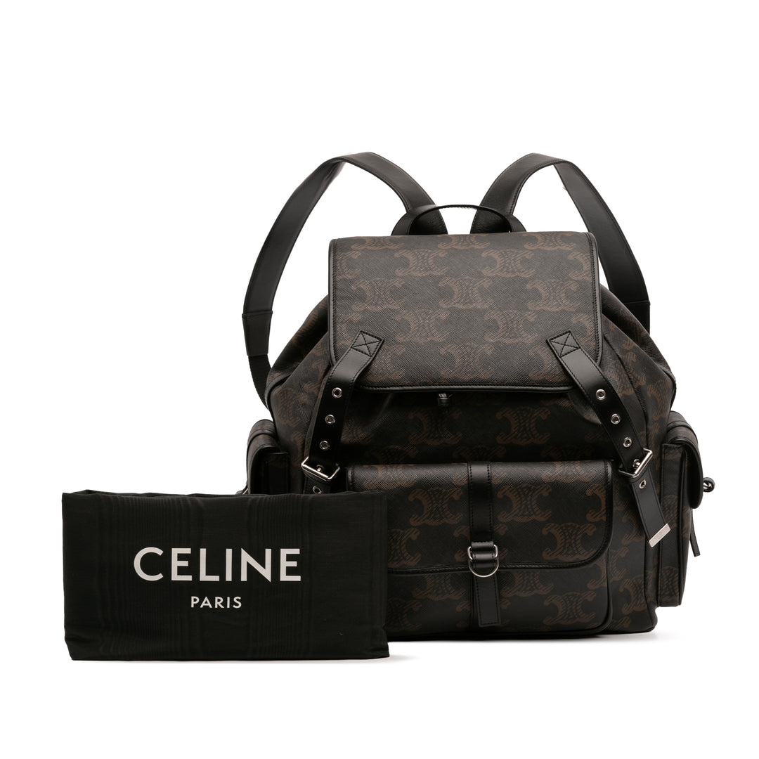 Celine Medium Triomphe Coated Toile Sac à dos