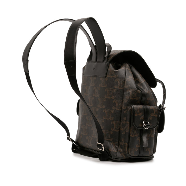 Celine Medium Triomphe Coated Toile Sac à dos