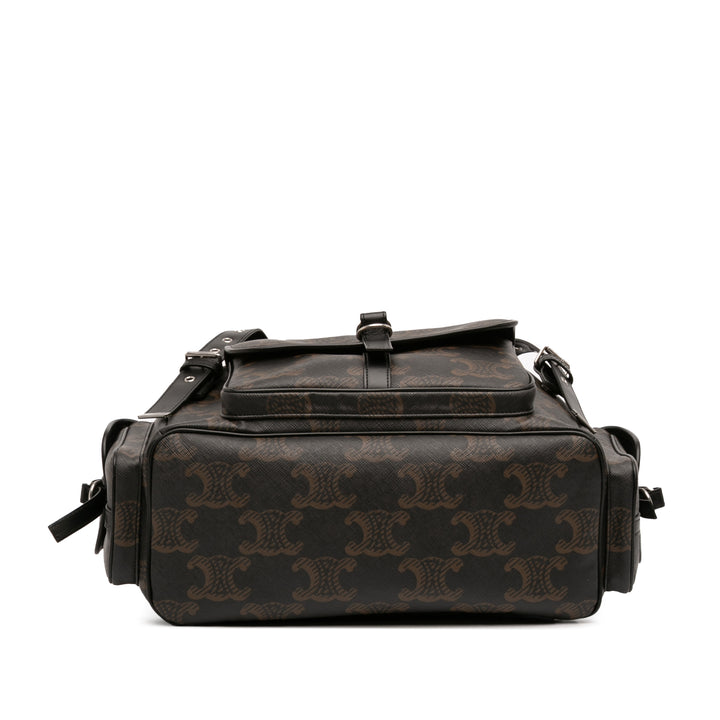 Celine Medium Triomphe Coated Toile Sac à dos