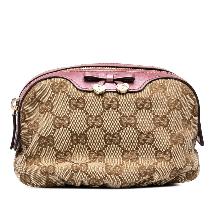 Gucci Trousse GG Lovely de maquillage Beige – vue principale – GABY PARIS