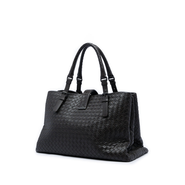 Bottega Veneta Intrecciato Roma Cabas Moyen Cuir nappa