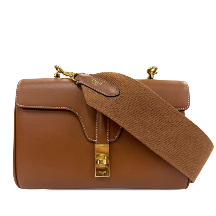 16 Souple Sac Teen Cuir de veau lisse Marron