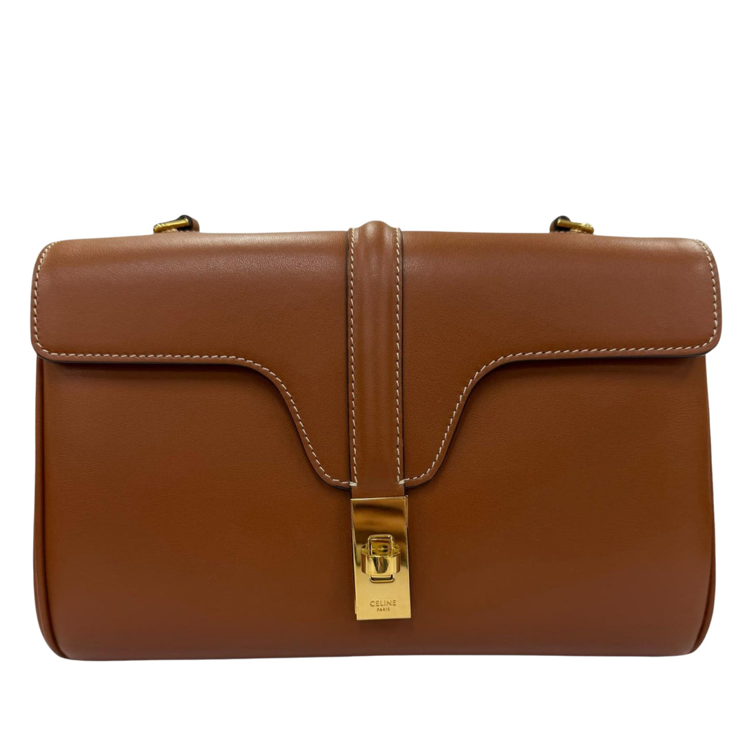 16 Souple Sac Teen Cuir de veau lisse Marron