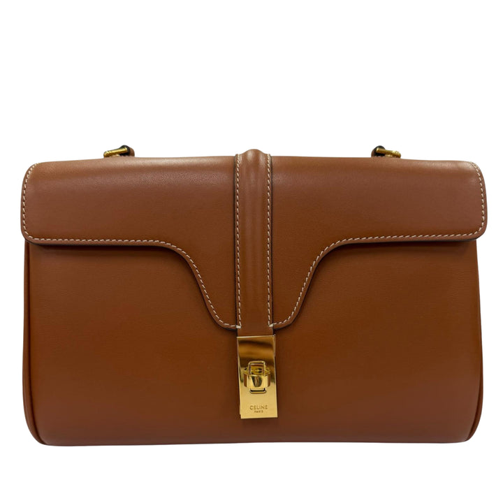 16 Souple Sac Teen Cuir de veau lisse Marron