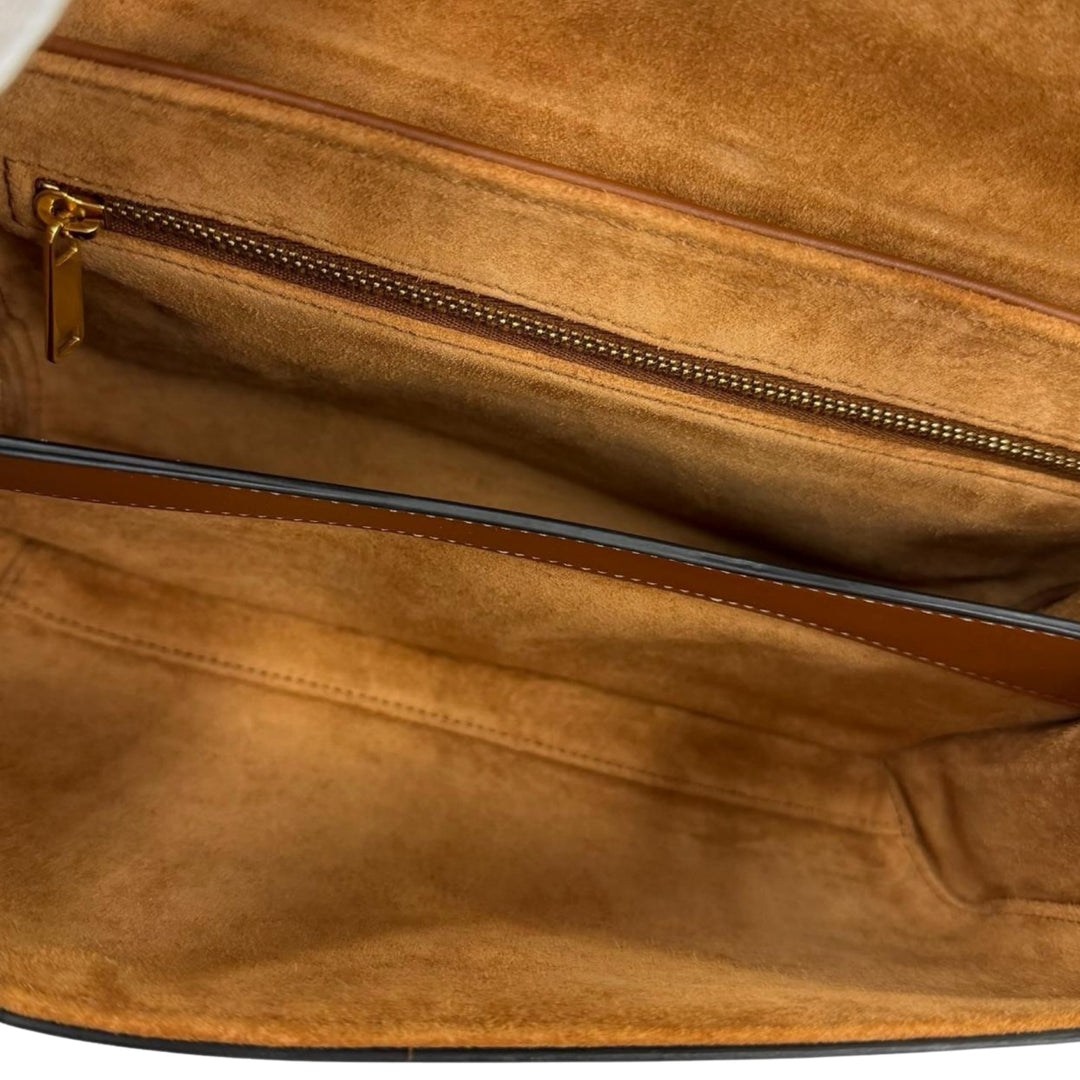 16 Souple Sac Teen Cuir de veau lisse Marron