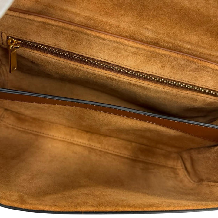 16 Souple Sac Teen Cuir de veau lisse Marron