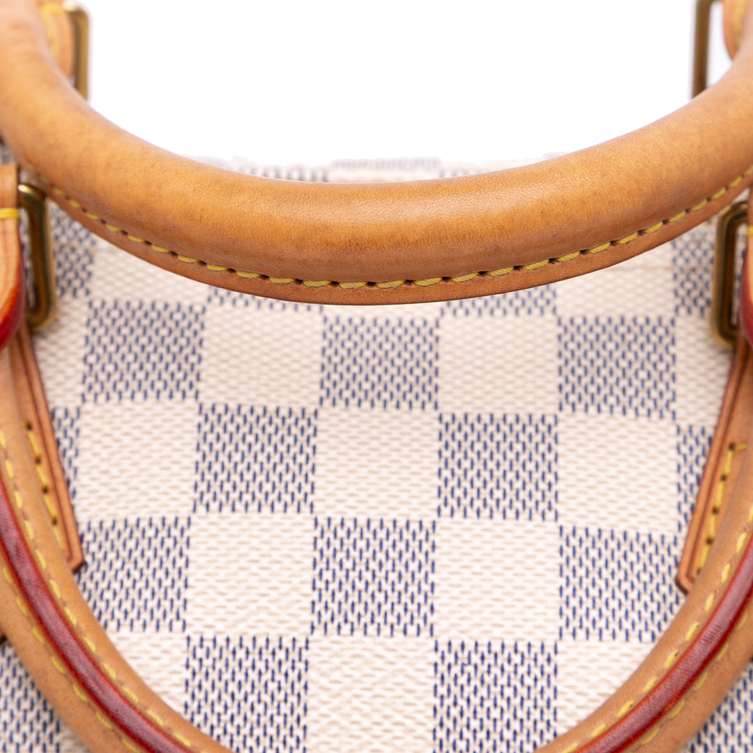 Louis Vuitton Damier Azur Speedy 30 Blanc