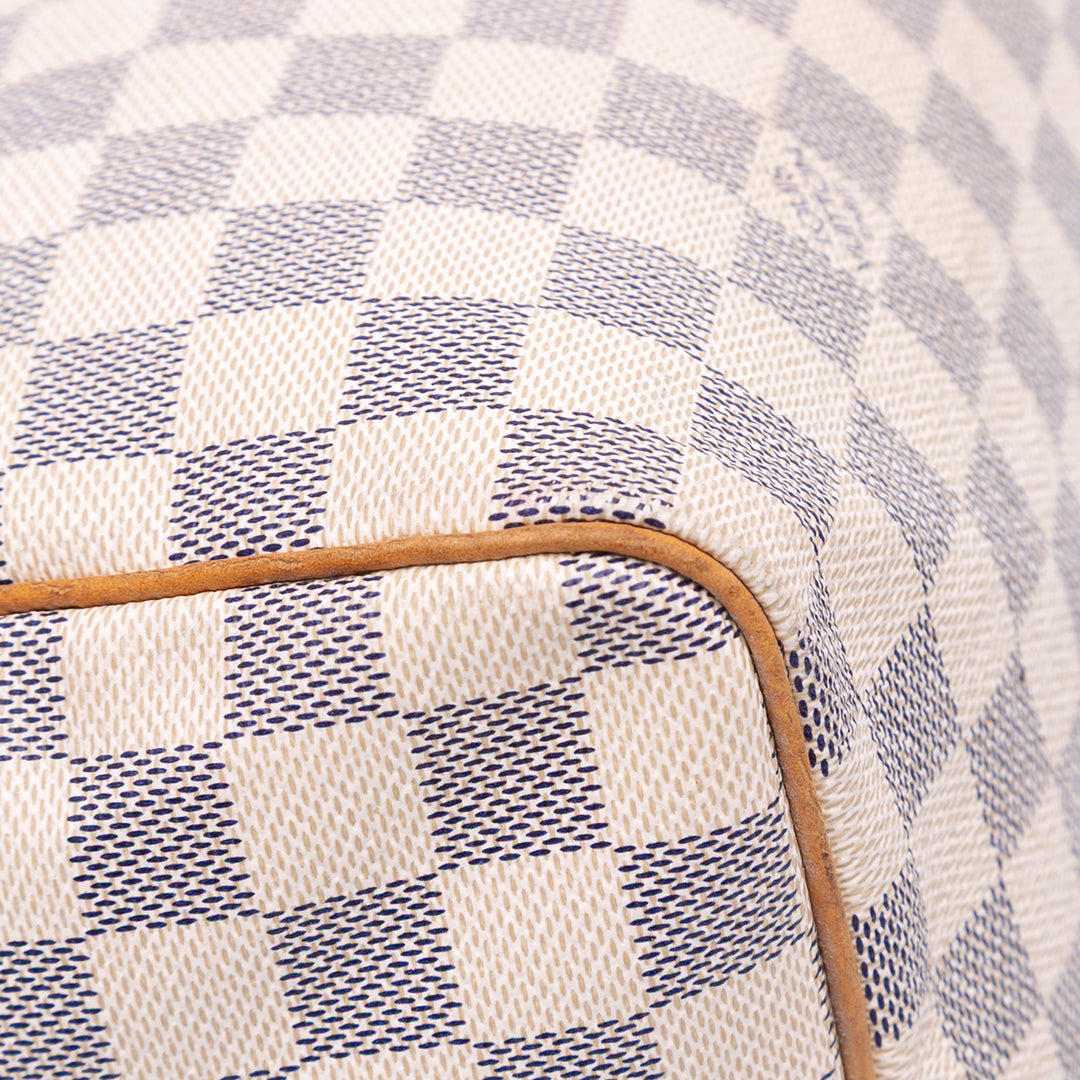 Louis Vuitton Damier Azur Speedy 30 Blanc