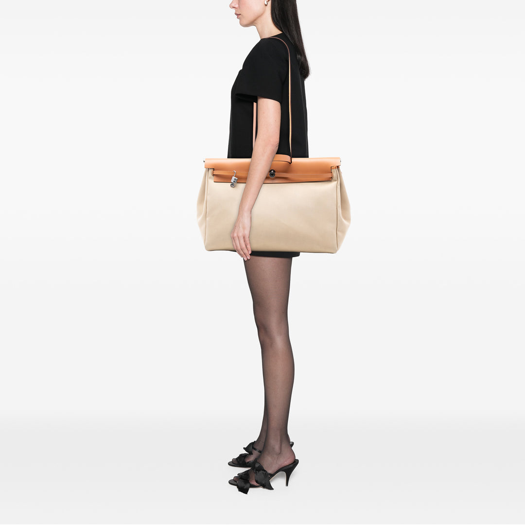 Hermès Toile et Vache Hunter Herbag Zip Cabine 50