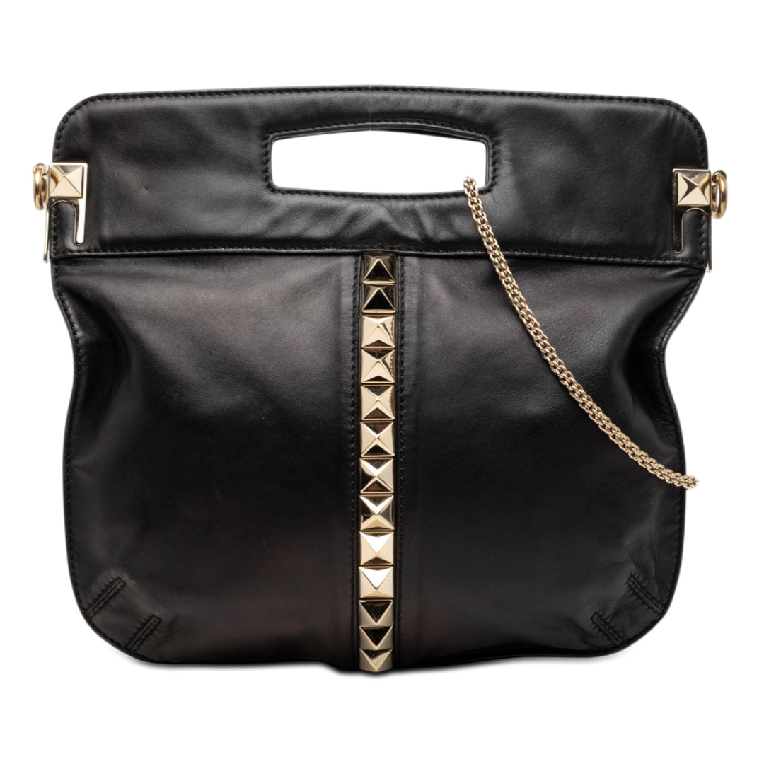 Valentino Smooth Cuir de veau Rockstud Cut Out Handle Sac