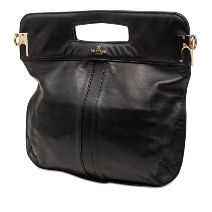 Valentino Smooth Cuir de veau Rockstud Cut Out Handle Sac