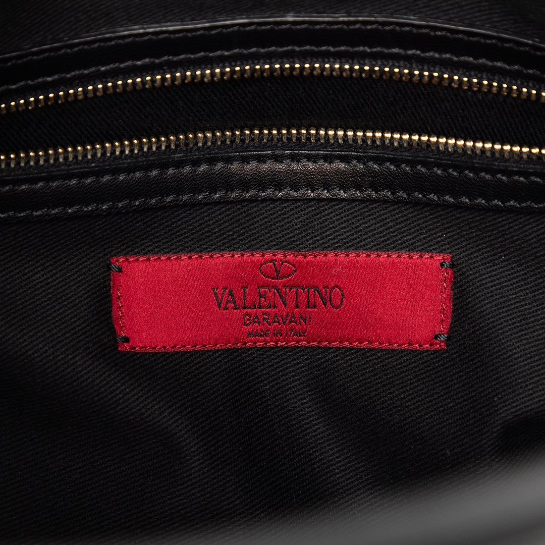 Valentino Smooth Cuir de veau Rockstud Cut Out Handle Sac