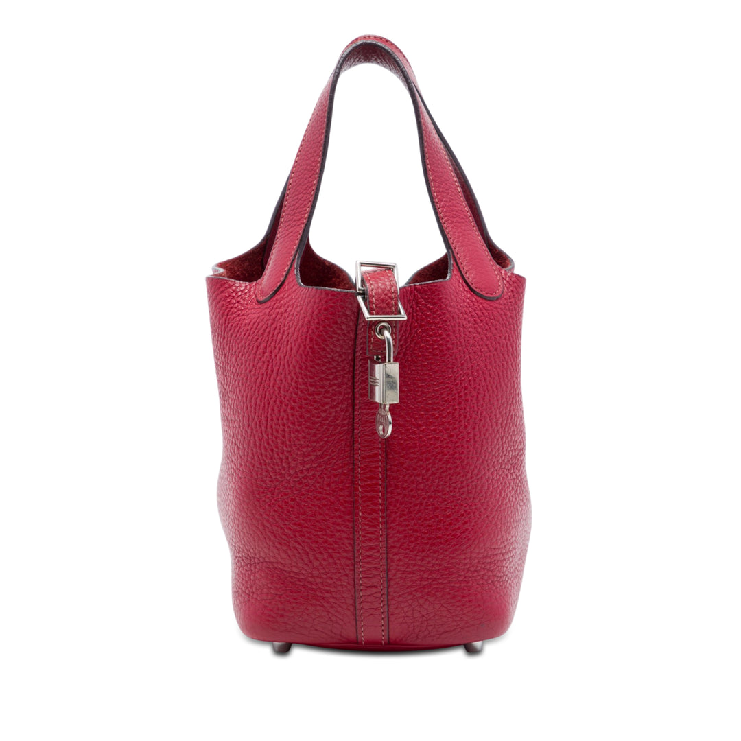 Hermès Sac à main Picotin Lock 18 Clémence Rouge – vue principale – GABY PARIS