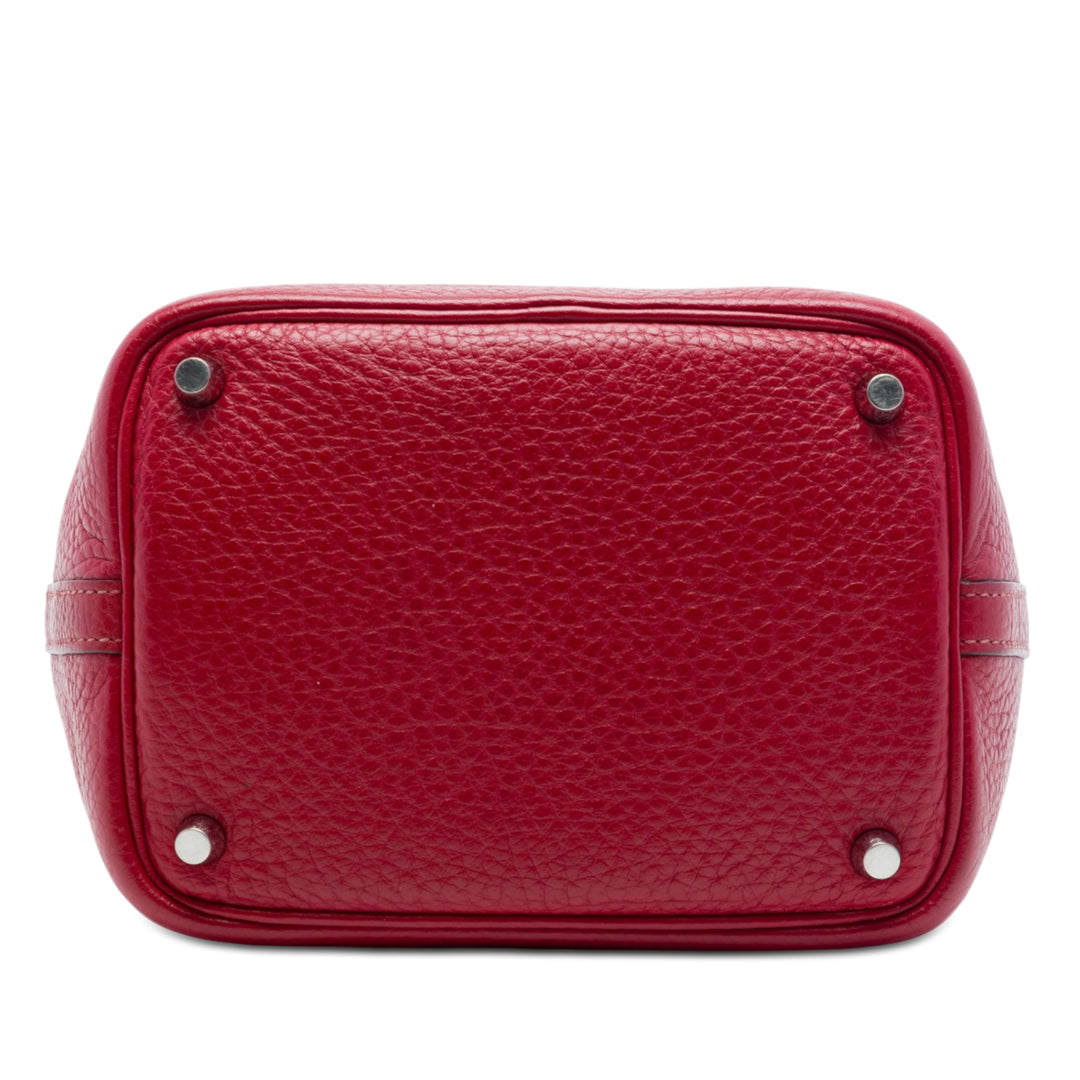 Hermès Sac à main Picotin Lock 18 Clémence Rouge – vue 3 – GABY PARIS