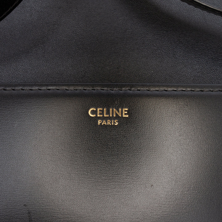 Celine Classique brillant Cuir de veau Triomphe Sac porté croisé