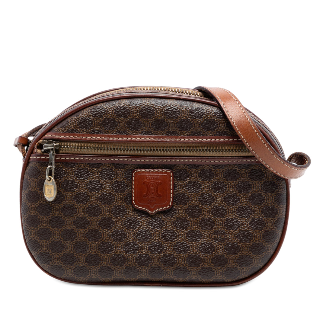Celine Macadam Coated Toile Sac porté croisé