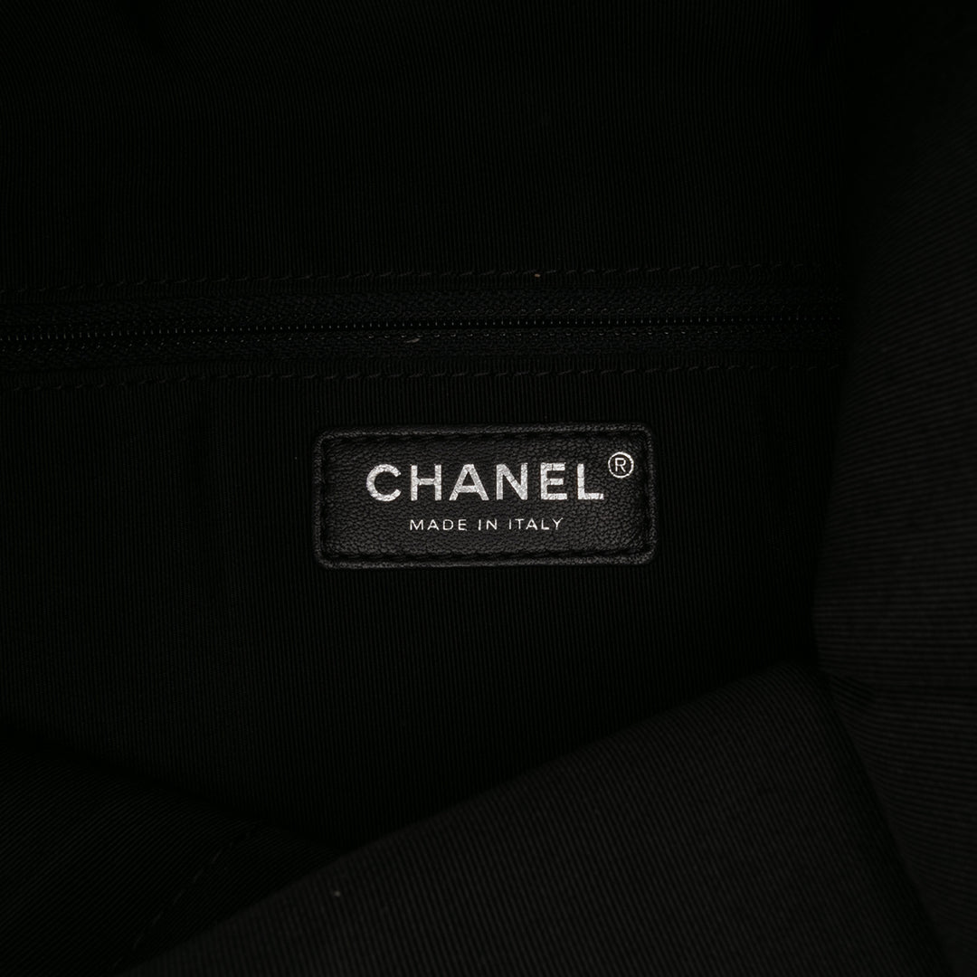 Chanel CC Matelassé Cuir d’agneau Grip Pochette