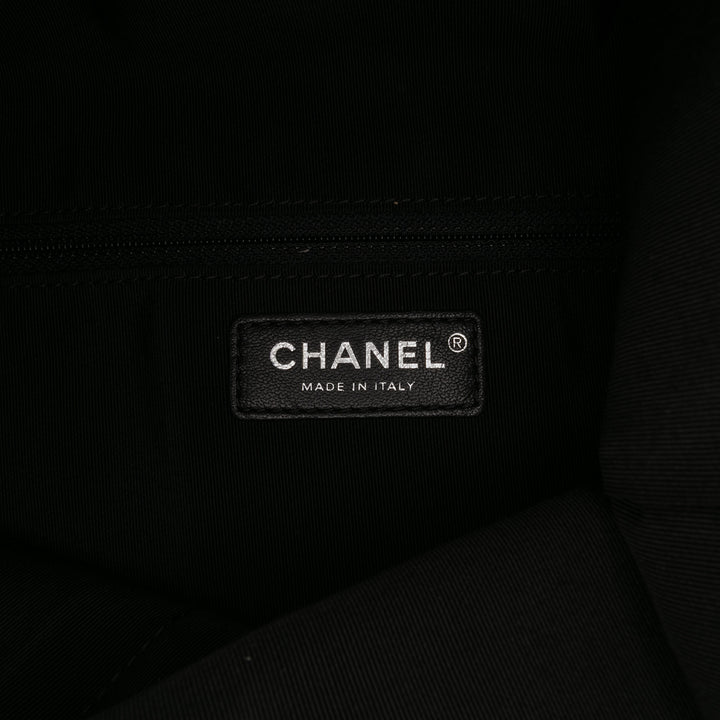 Chanel CC Matelassé Cuir d’agneau Grip Pochette