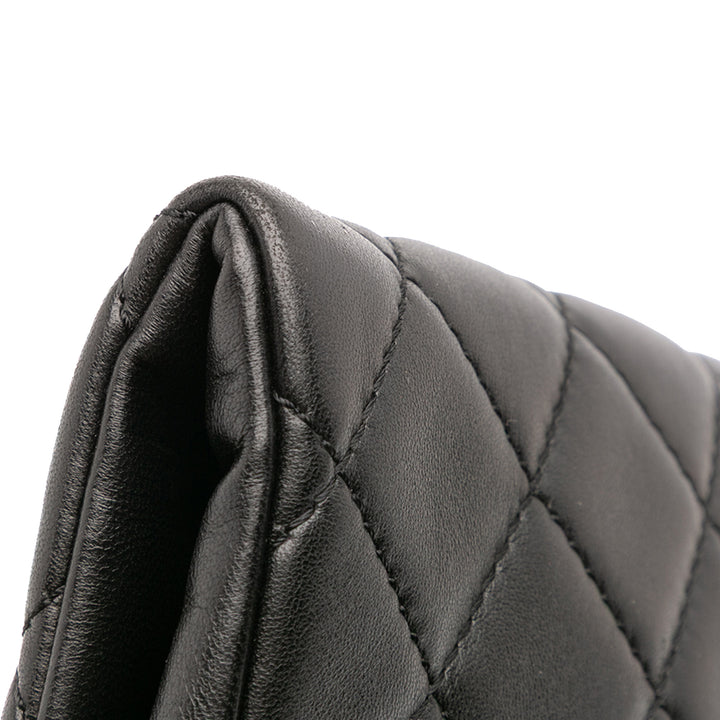 Chanel CC Matelassé Cuir d’agneau Grip Pochette