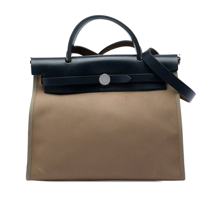 Hermès Herbag Zippé 31 Marron – vue principale – GABY PARIS