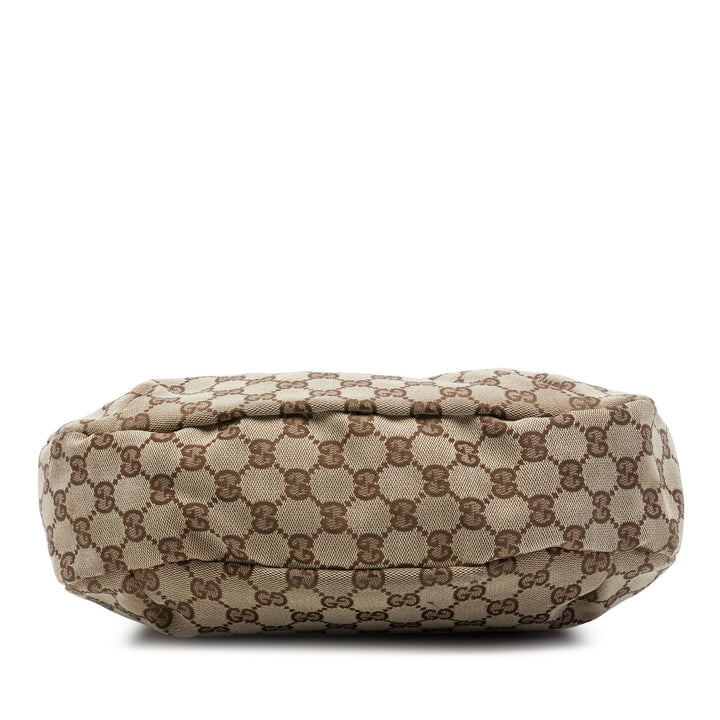 GG New Ladies Web Hobo Moyen Beige