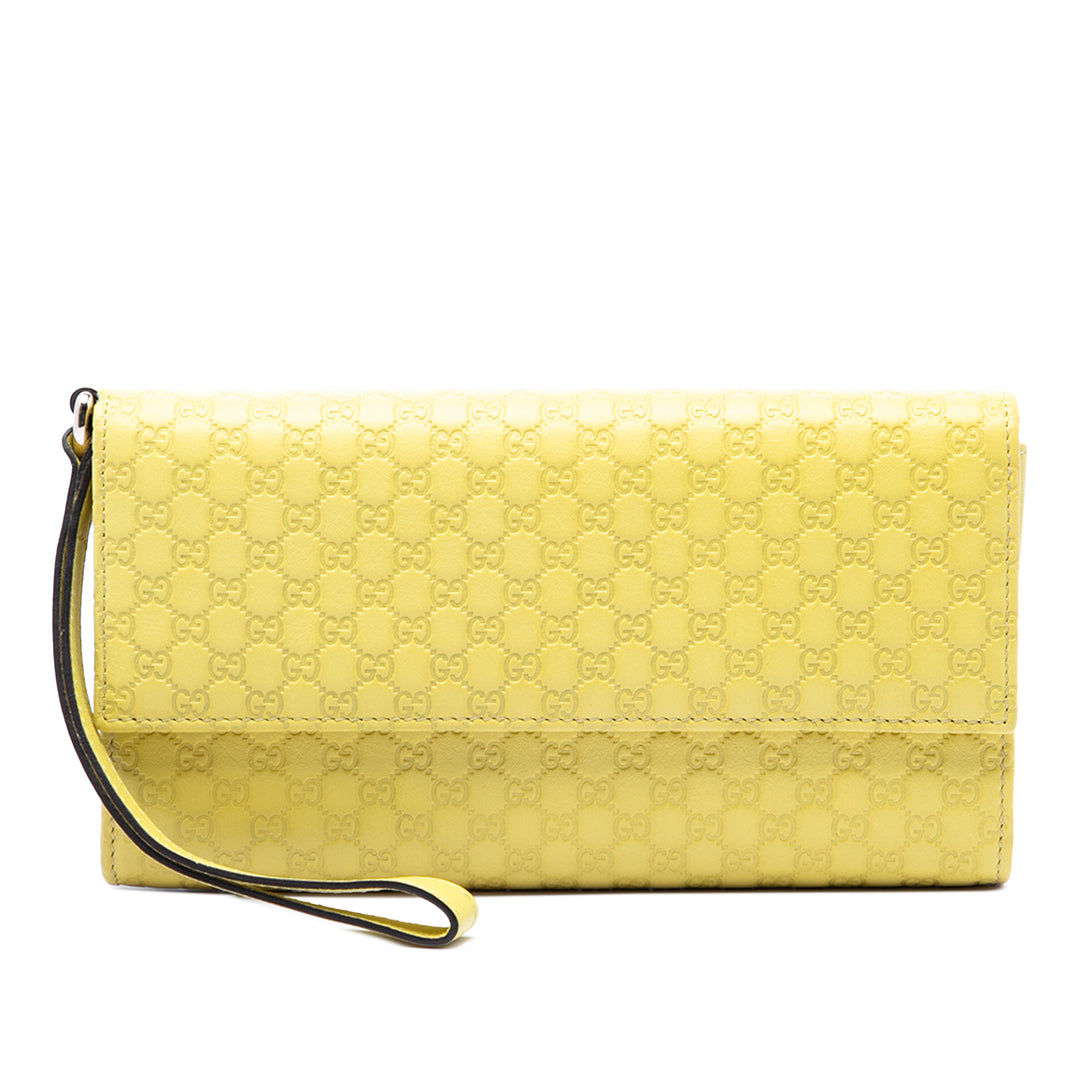 Gucci Microguccissima Wristlet Pochette