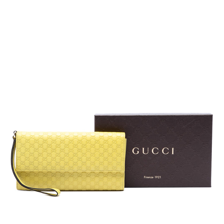 Gucci Microguccissima Wristlet Pochette