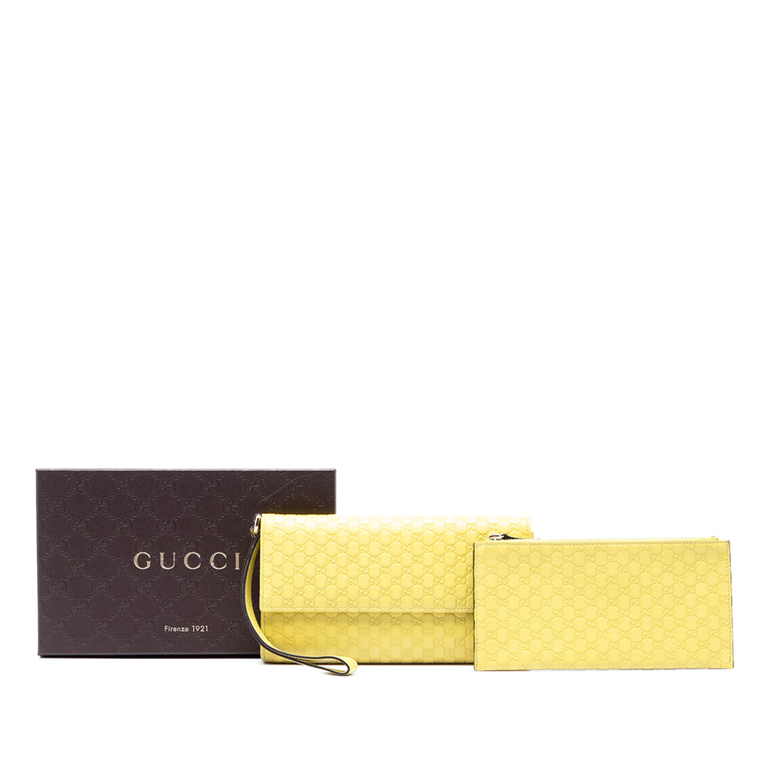 Gucci Microguccissima Wristlet Pochette