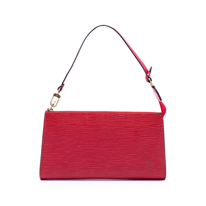 Louis Vuitton Pochette Accessoires Épi Rouge – vue principale – GABY PARIS
