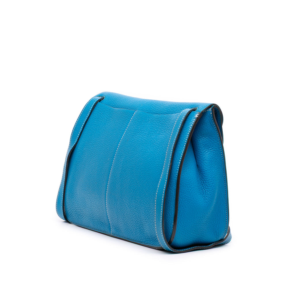 Hermès Halzan 31 Clémence Bleu – vue 2 – GABY PARIS