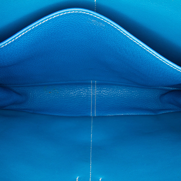 Hermès Halzan 31 Clémence Bleu – vue 4 – GABY PARIS