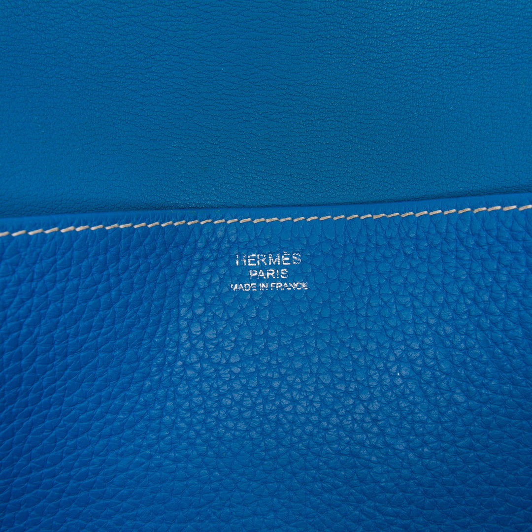 Hermès Halzan 31 Clémence Bleu – vue 5 – GABY PARIS