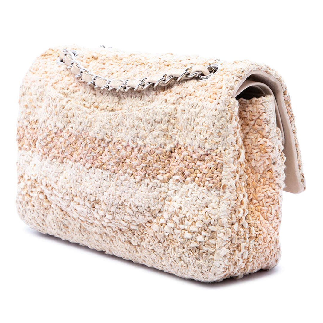 Chanel Medium Classic Tweed Double rabat