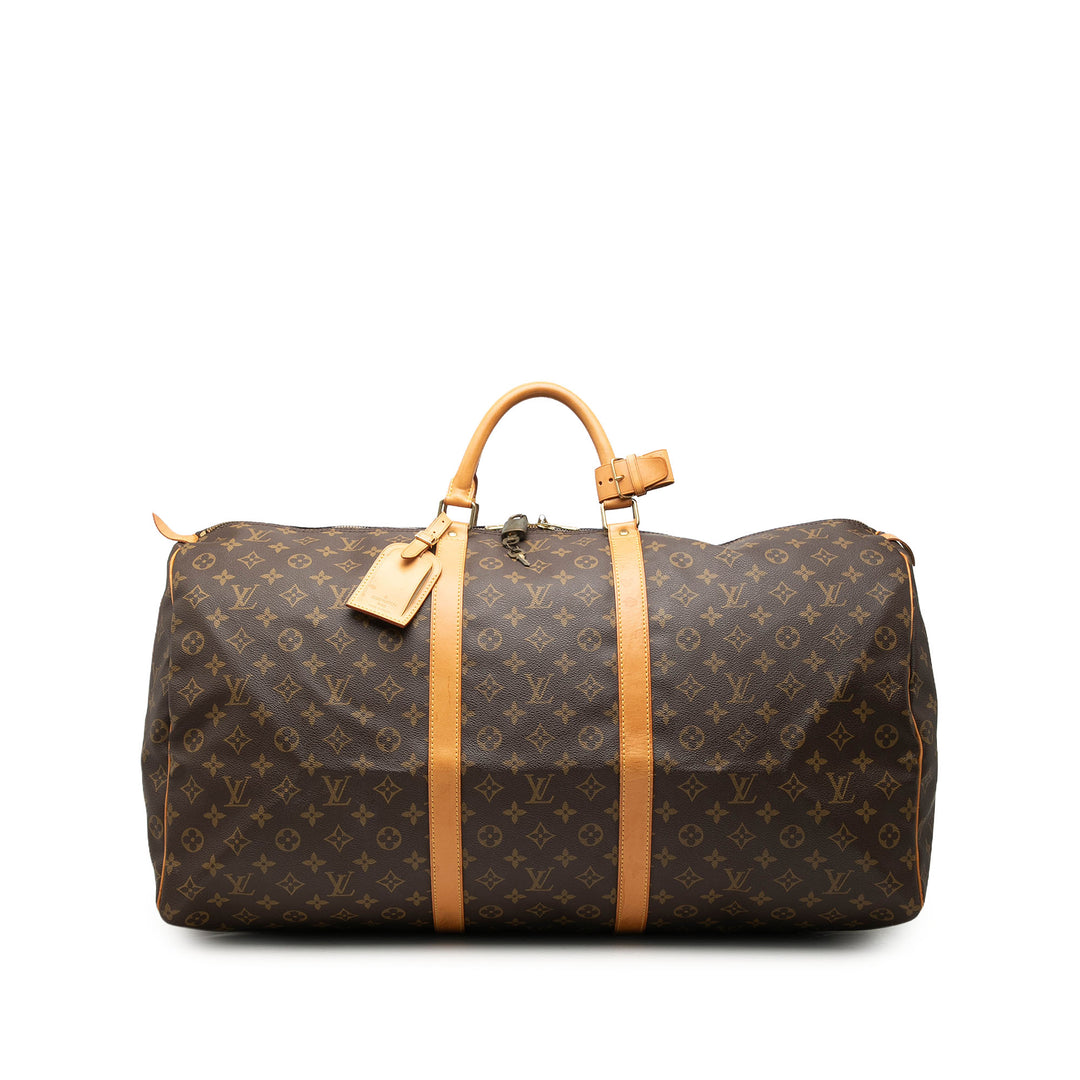 Louis Vuitton Keepall 60 Monogram Marron – vue principale – GABY PARIS