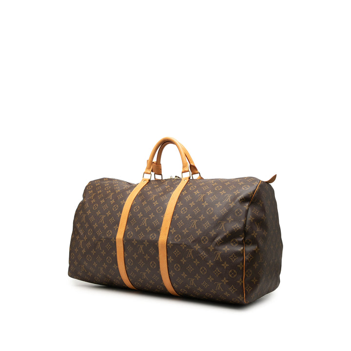 Louis Vuitton Keepall 60 Monogram Marron – vue 2 – GABY PARIS