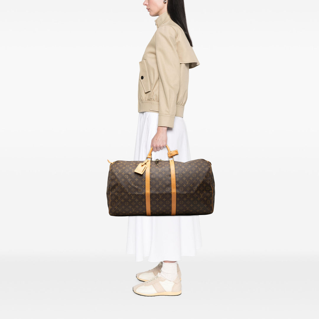 Louis Vuitton Keepall 60 Monogram Marron – vue 7 – GABY PARIS