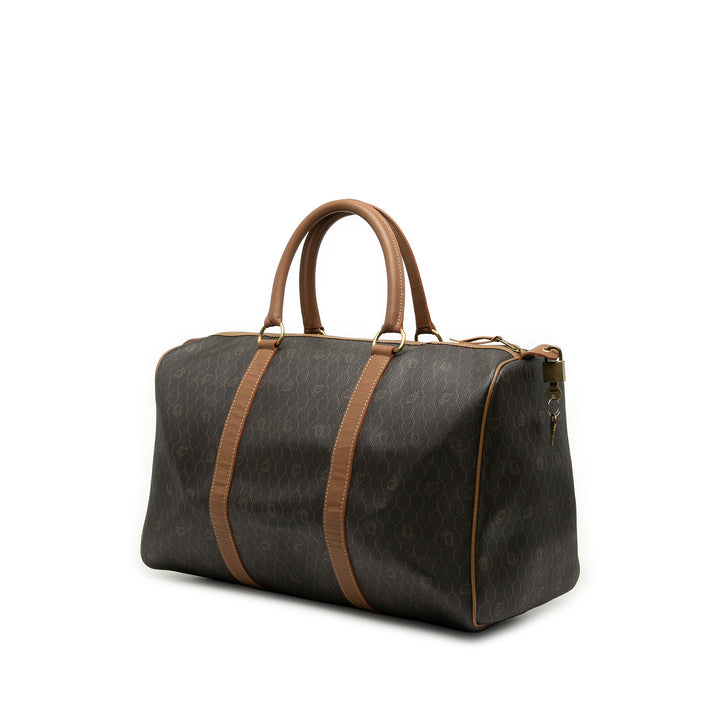 Dior Honeycomb Boston Sac Toile enduite Noir