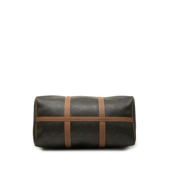 Dior Honeycomb Boston Sac Toile enduite Noir