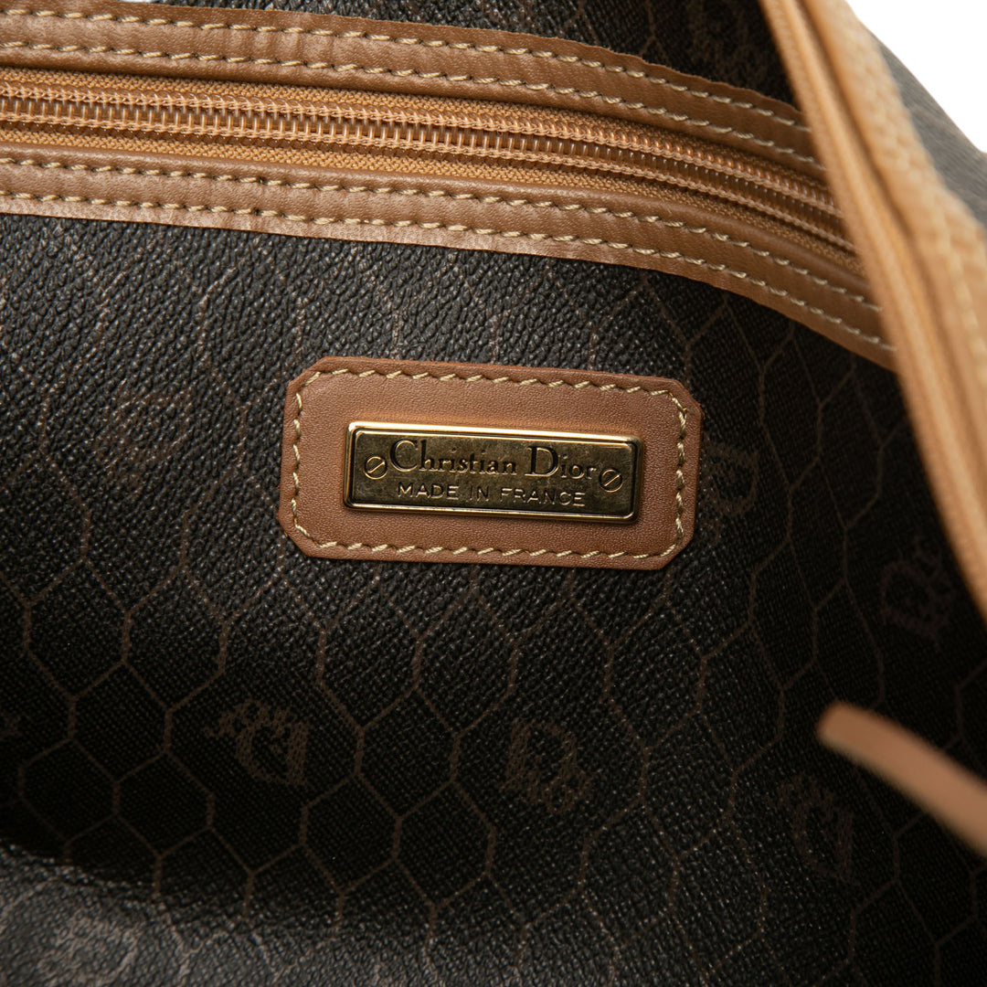 Dior Honeycomb Boston Sac Toile enduite Noir