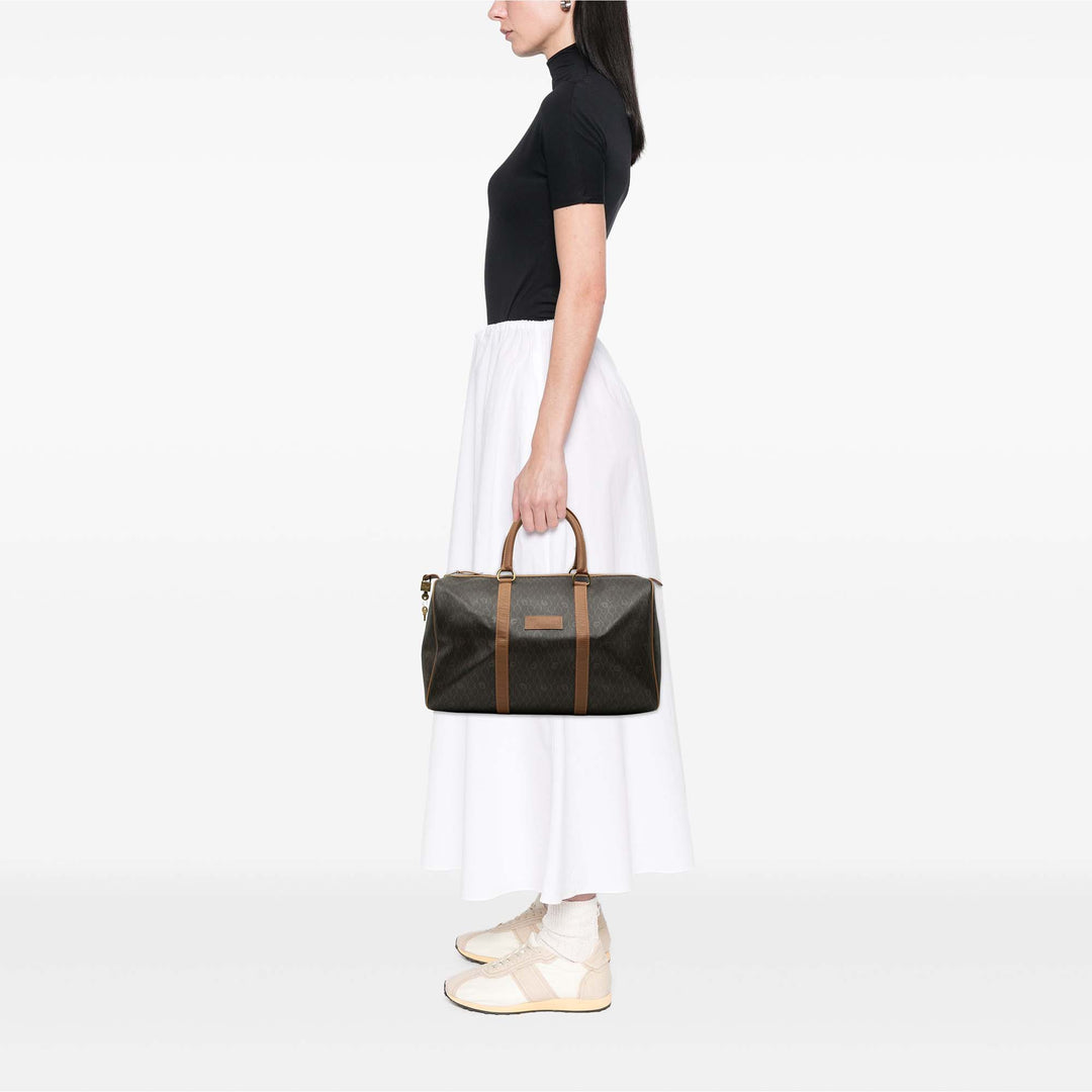 Dior Honeycomb Boston Sac Toile enduite Noir