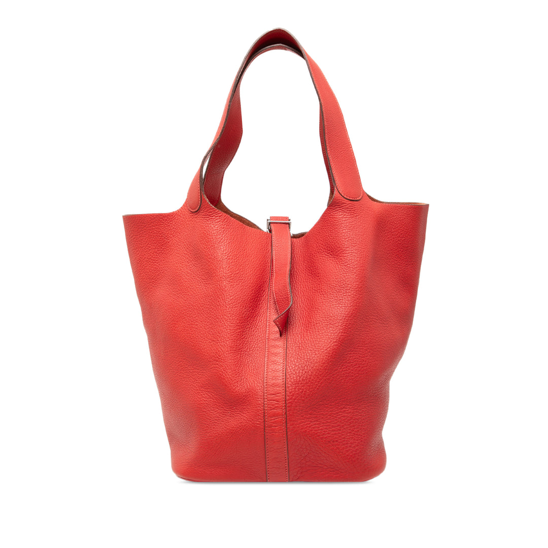 Hermès Sac à main Picotin Lock 33 Clémence Rouge – vue principale – GABY PARIS