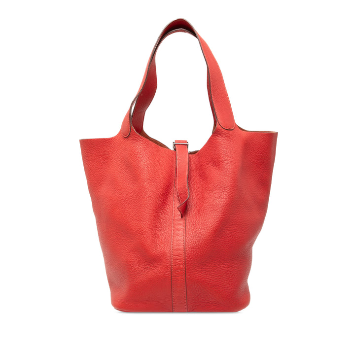 Hermès Sac à main Picotin Lock 33 Clémence Rouge – vue principale – GABY PARIS