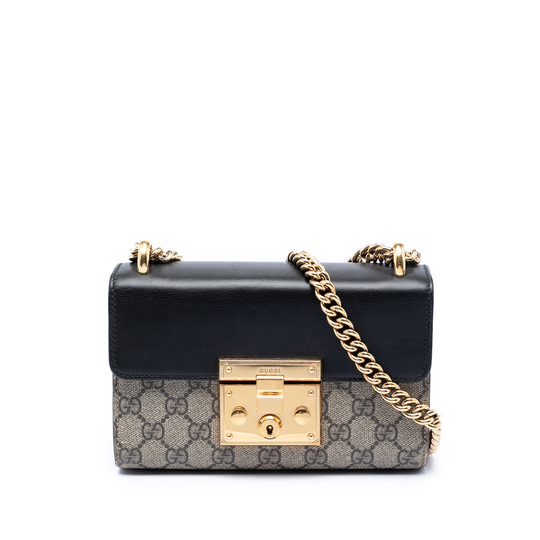 Gucci Small GG Supreme Padlock Sac porté croisé