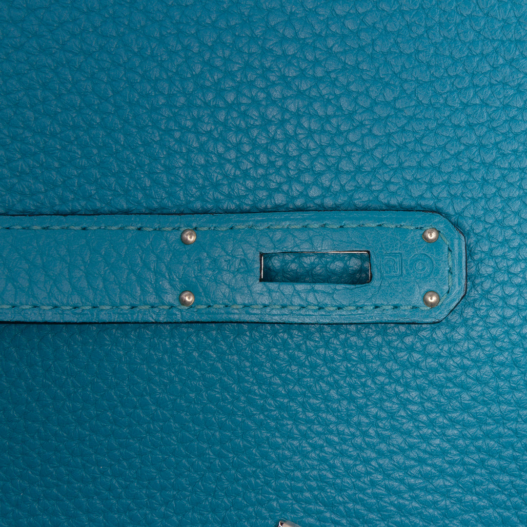 Togo Amazon Kelly II Retourne 32 Blue - Gaby Paris