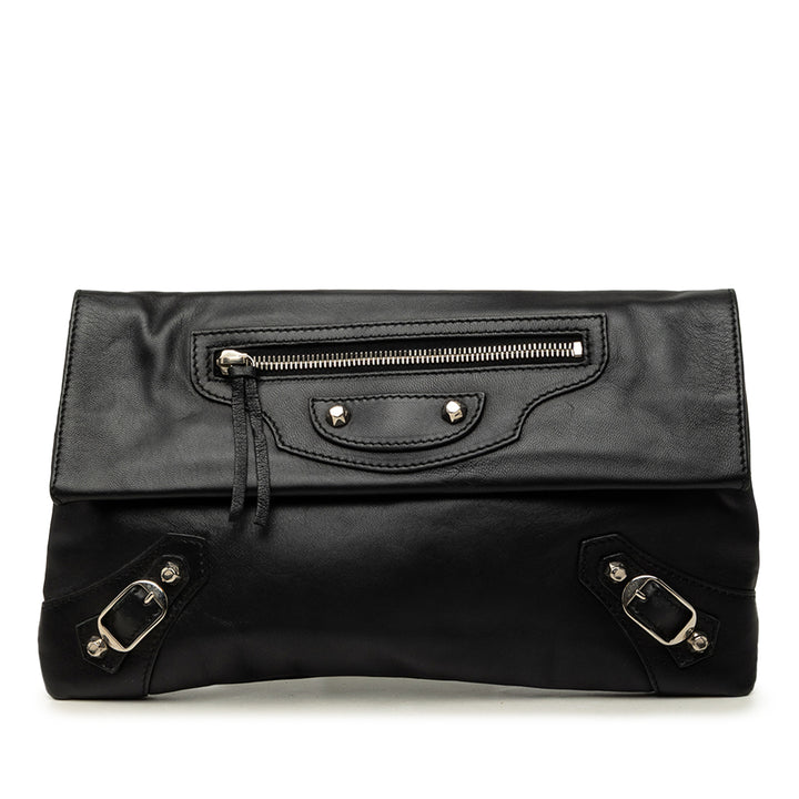 Motocross Giant 12 Enveloppe Pochette Cuir d'agneau Noir